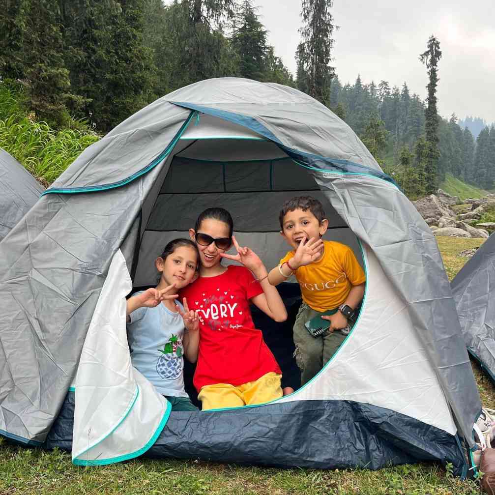 kids inside the rental tents offered by seraj camping thunag 1724483028