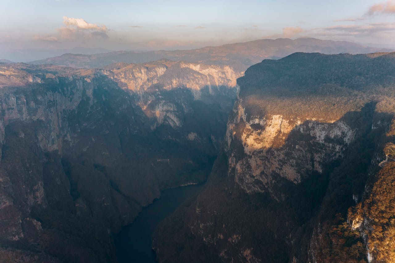 aerial view of brown mountains 6943260